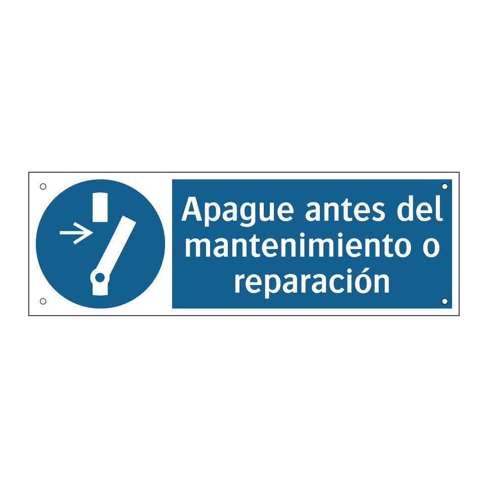Apague antes del mantenimiento o reparación