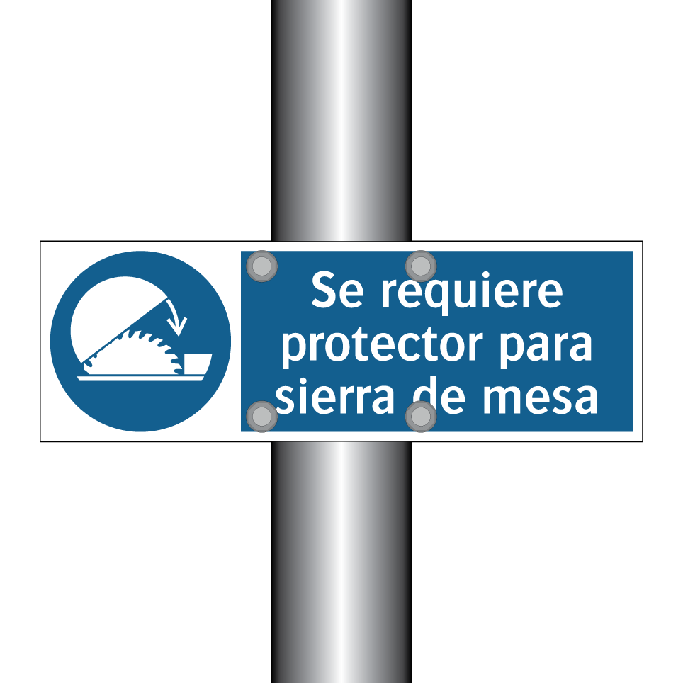 Se requiere protector para sierra de mesa
