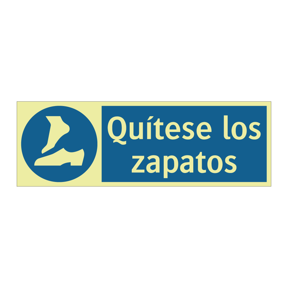 Quítese los zapatos