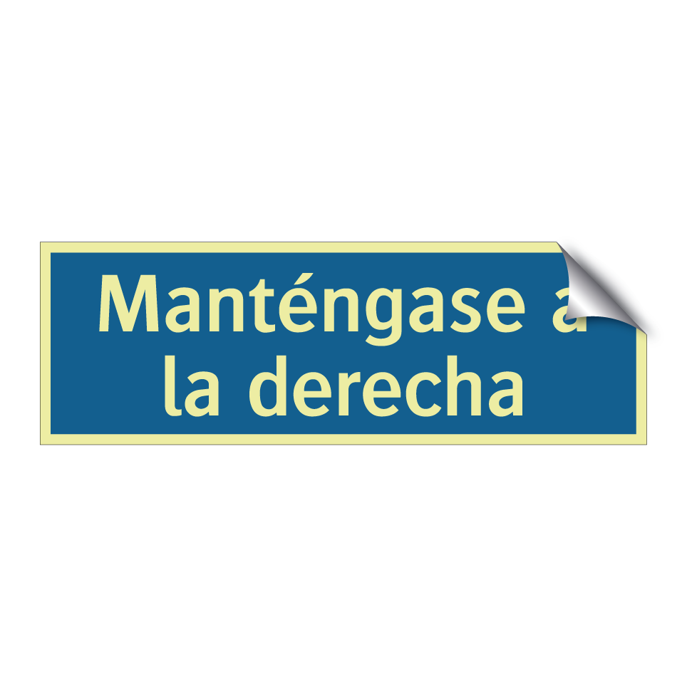 Manténgase a la derecha