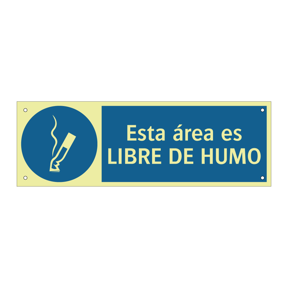 Esta área es LIBRE DE HUMO