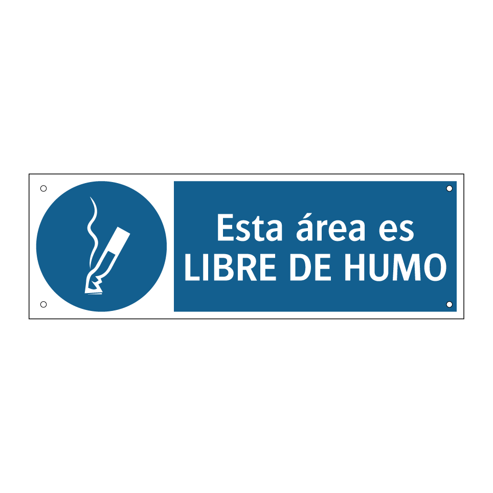 Esta área es LIBRE DE HUMO