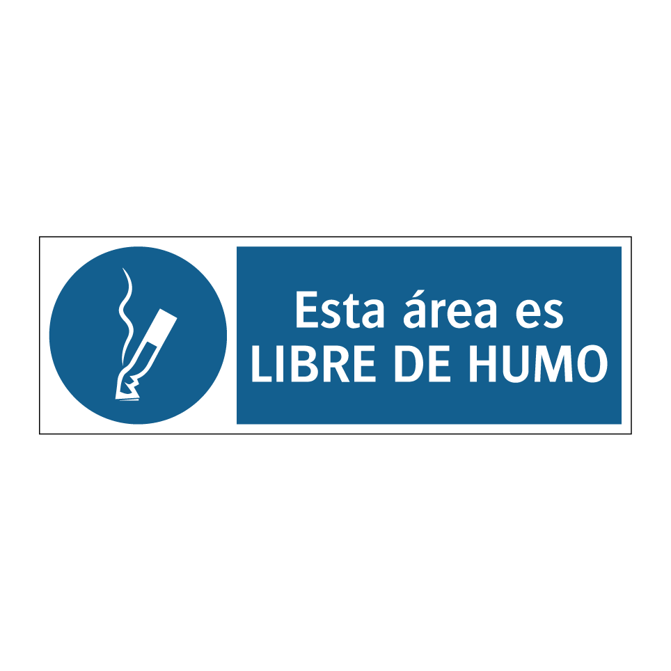 Esta área es LIBRE DE HUMO