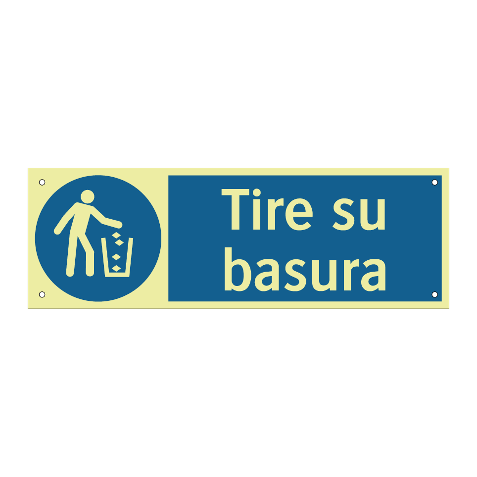 Tire su basura