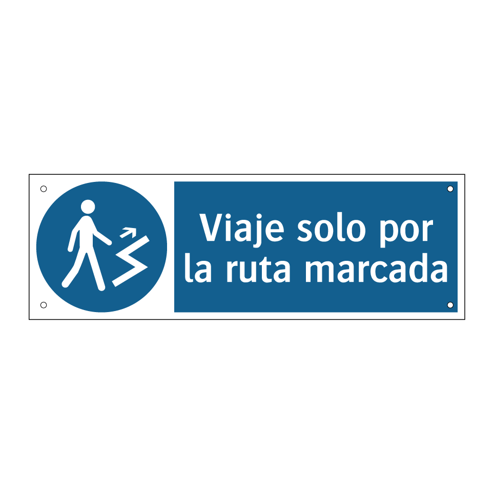 Viaje solo por la ruta marcada