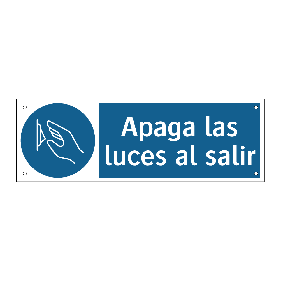 Apaga las luces al salir