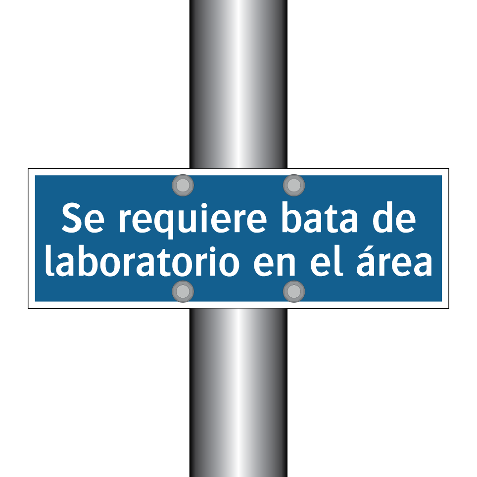 Se requiere bata de laboratorio en el área