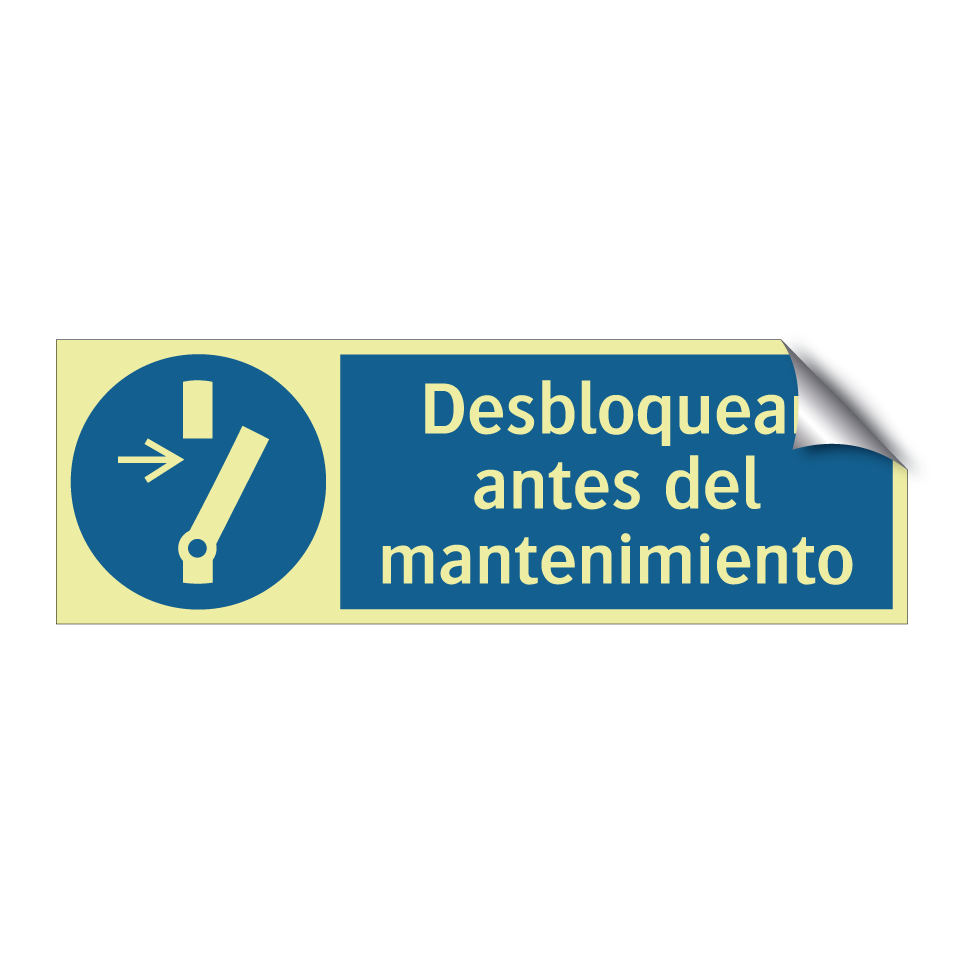 Desbloquear antes del mantenimiento