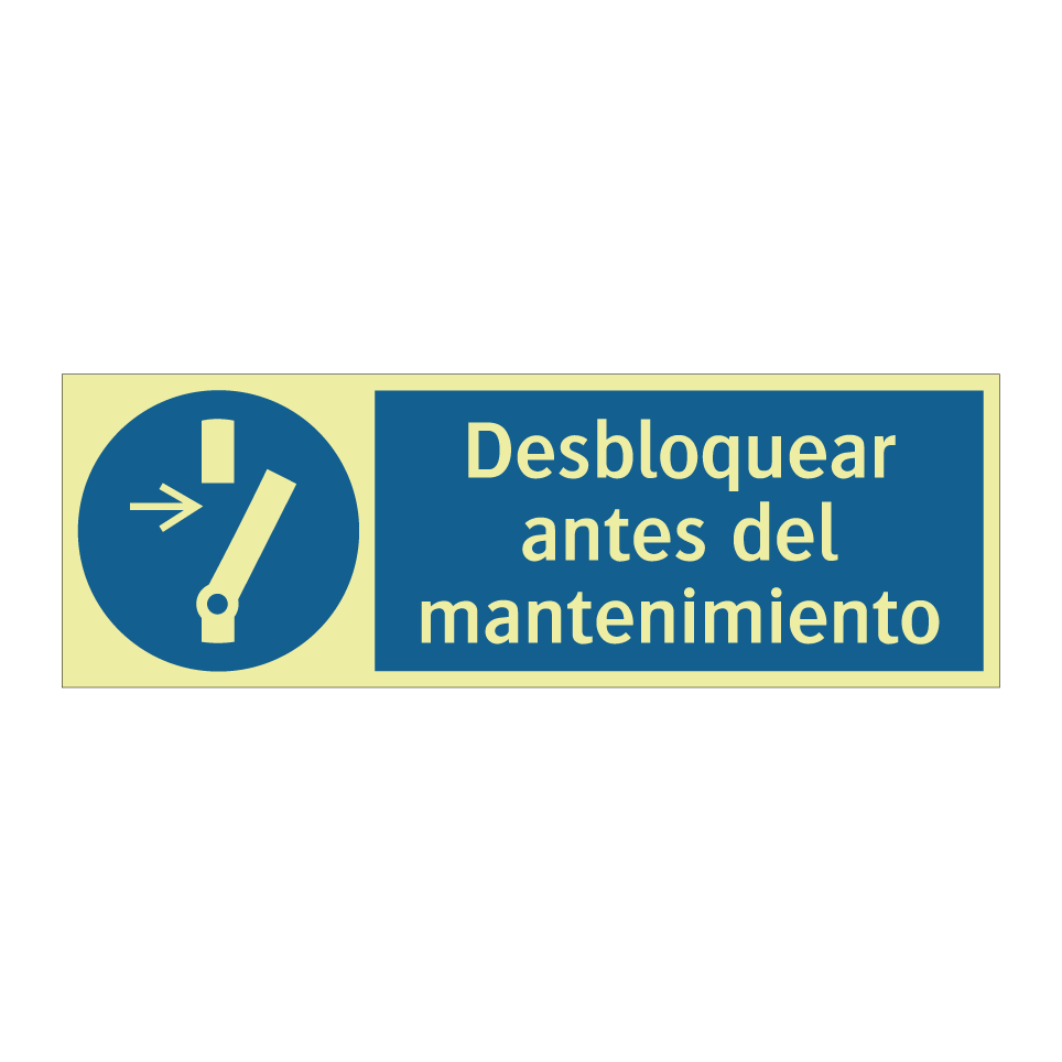 Desbloquear antes del mantenimiento