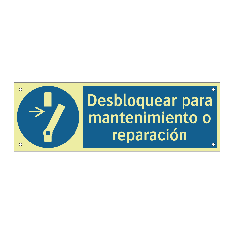 Desbloquear para mantenimiento o reparación