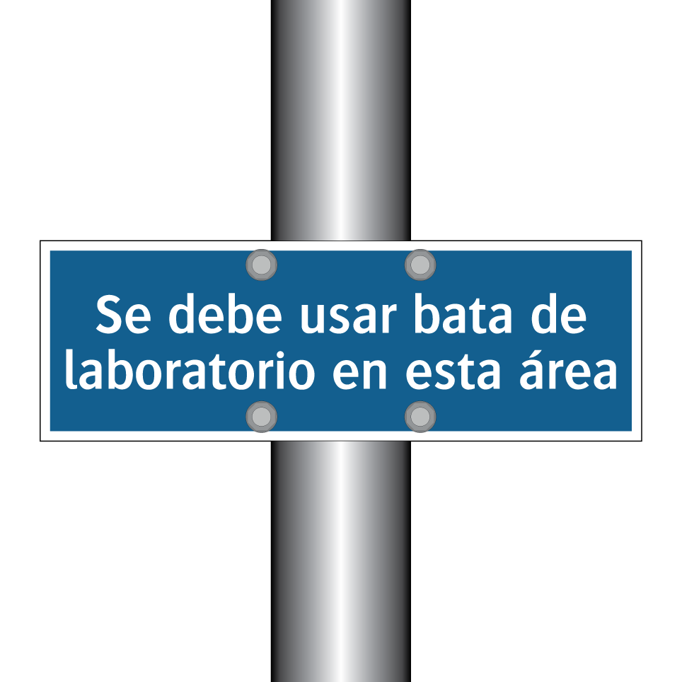 Se debe usar bata de laboratorio en esta área