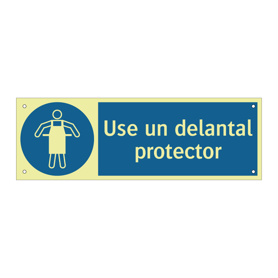 Use un delantal protector