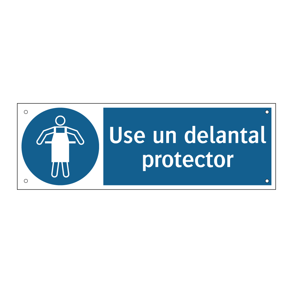 Use un delantal protector