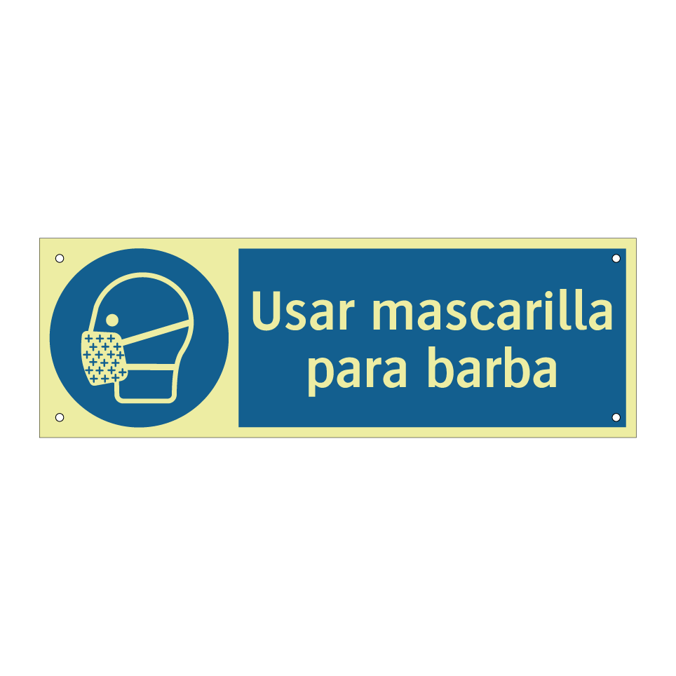Usar mascarilla para barba