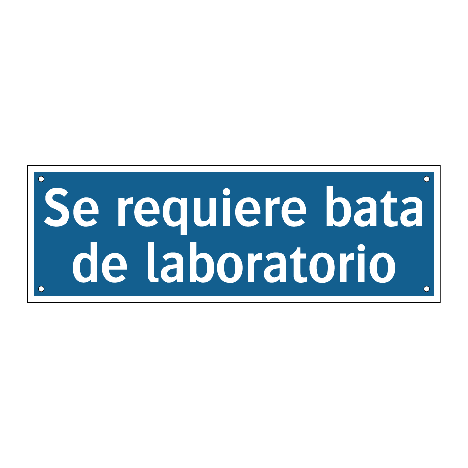 Se requiere bata de laboratorio