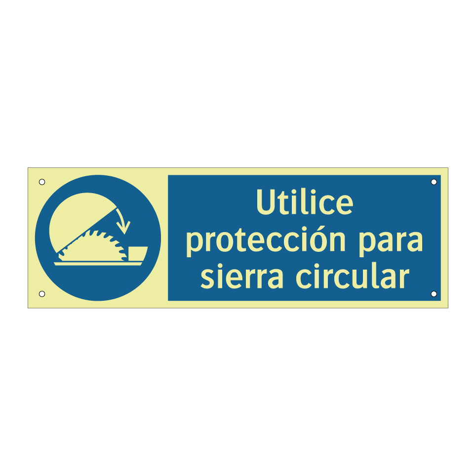 Utilice protección para sierra circular