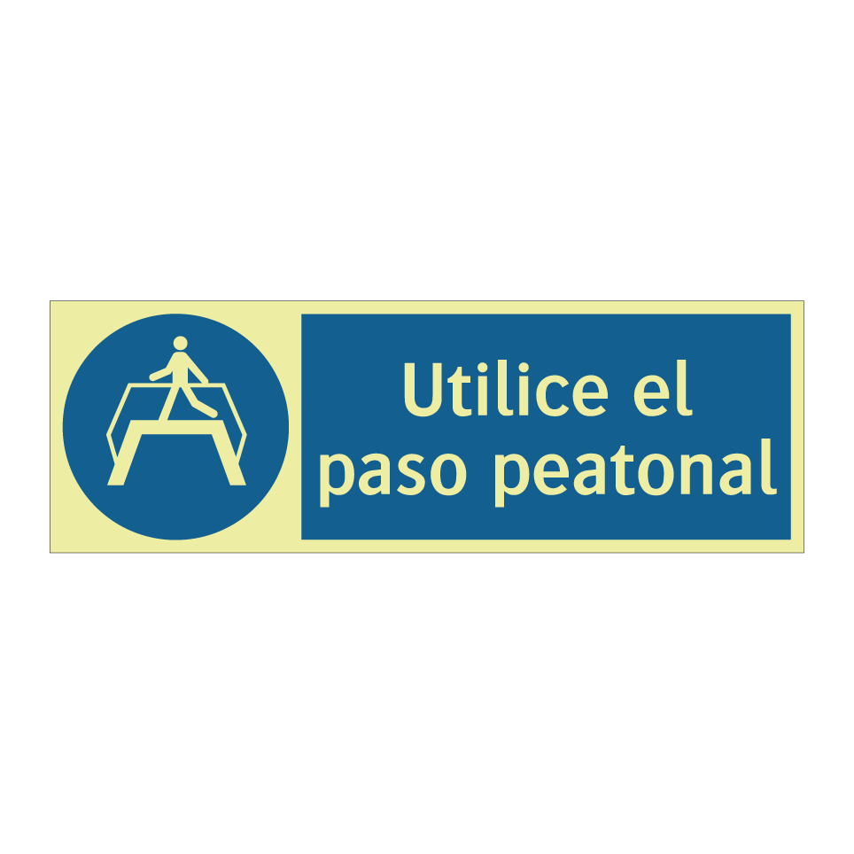 Utilice el paso peatonal