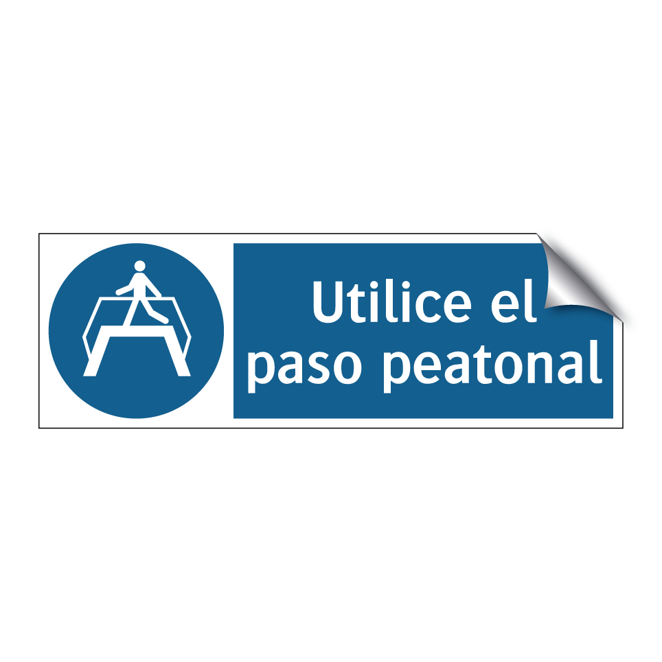 Utilice el paso peatonal