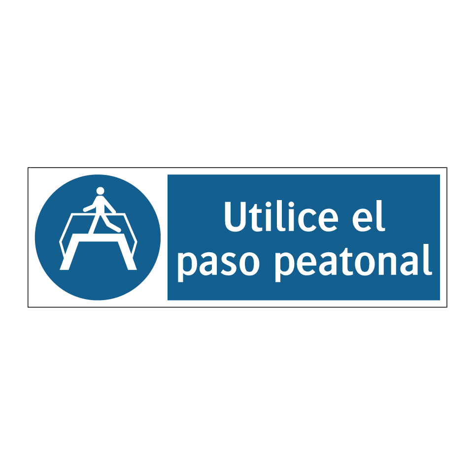 Utilice el paso peatonal