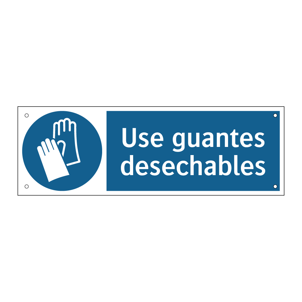 Use guantes desechables