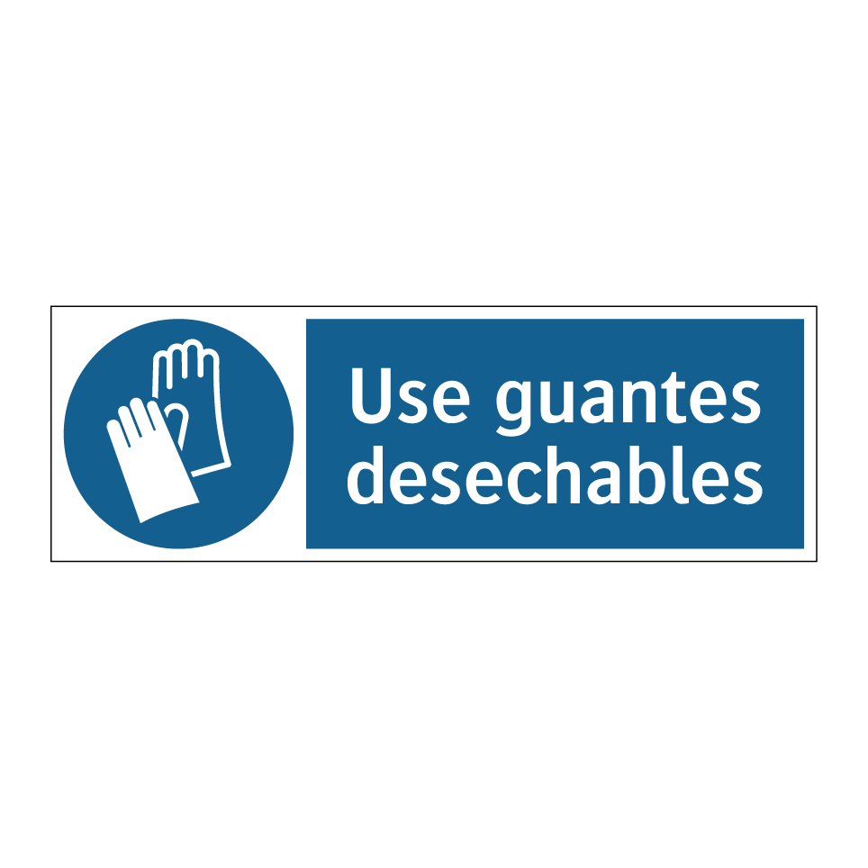 Use guantes desechables