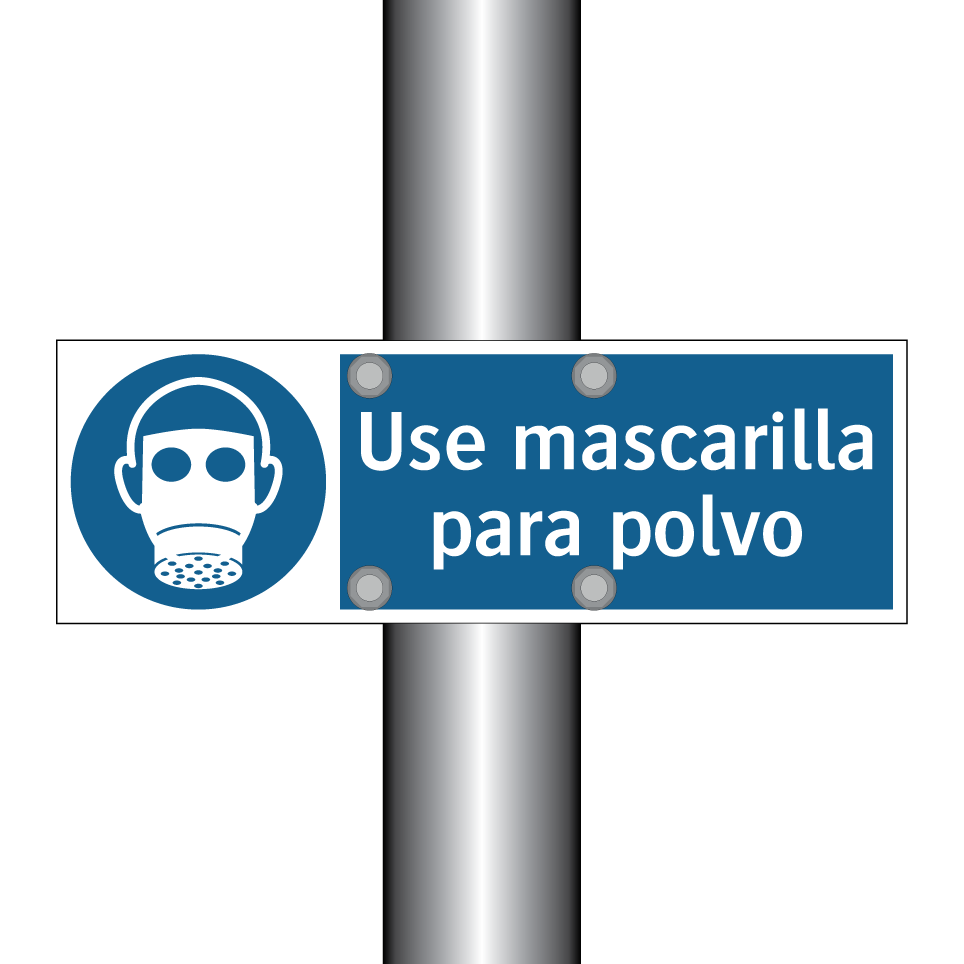 Use mascarilla para polvo