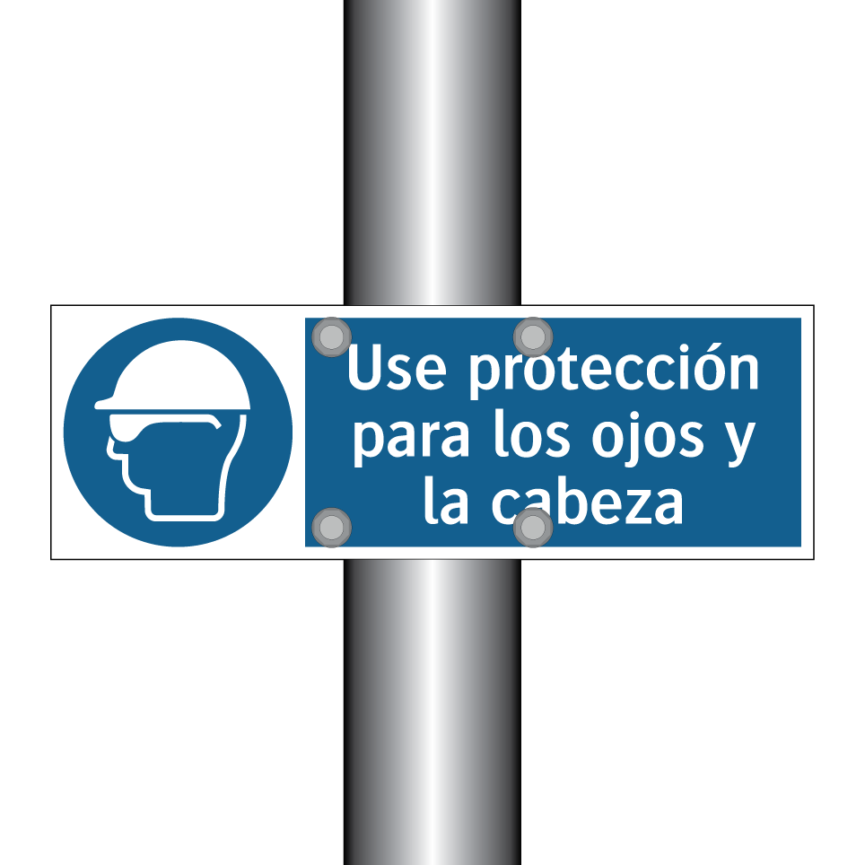 Use protección para los ojos y la cabeza
