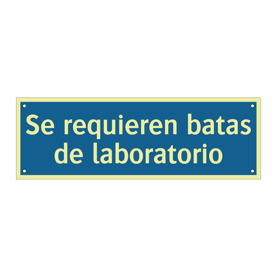 Se requieren batas de laboratorio