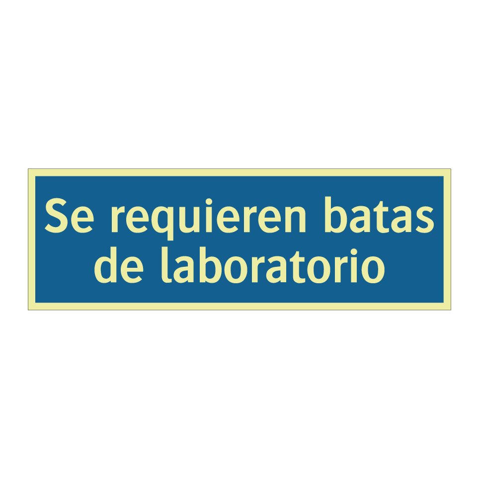 Se requieren batas de laboratorio