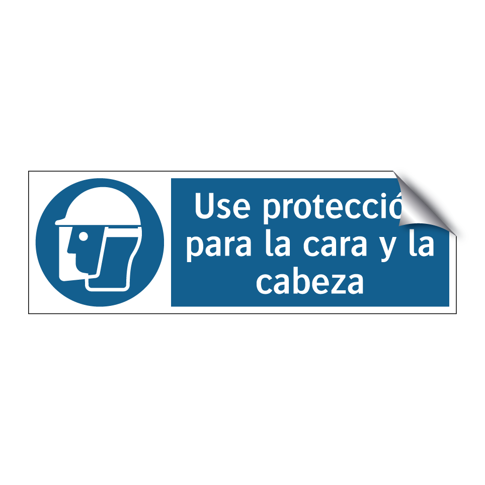 Use protección para la cara y la cabeza