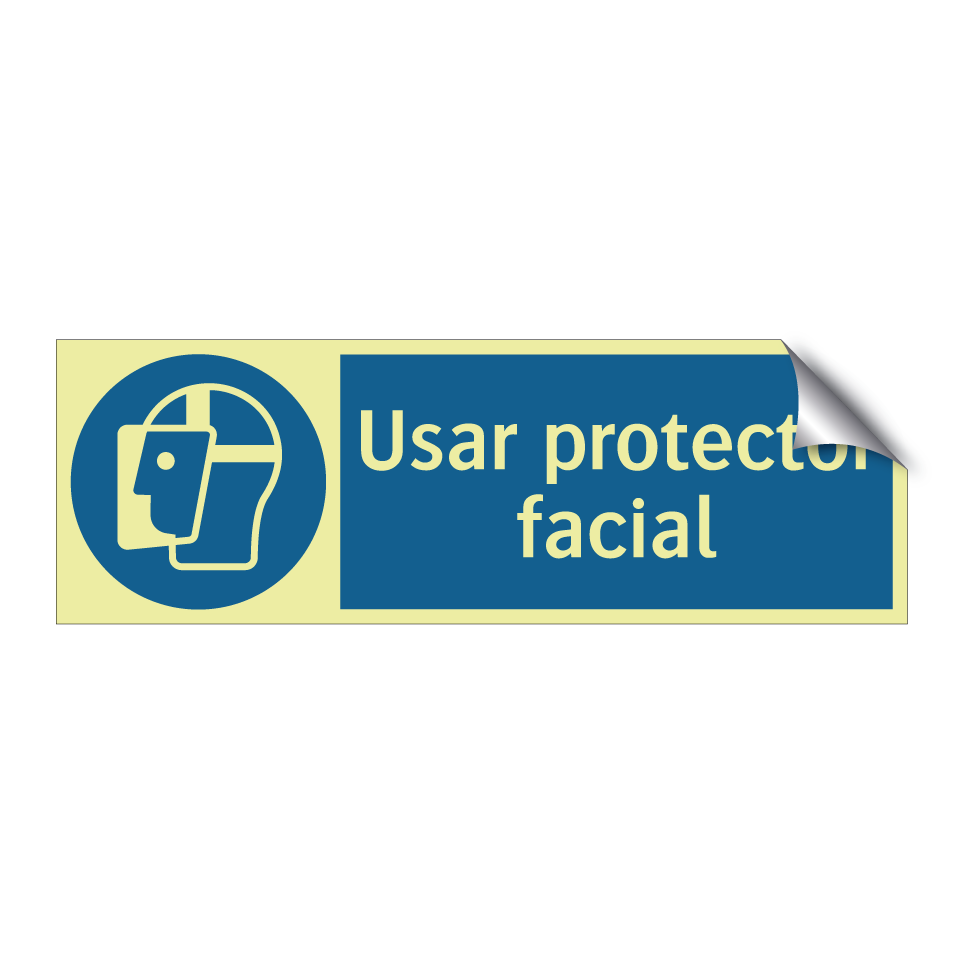 Usar protector facial