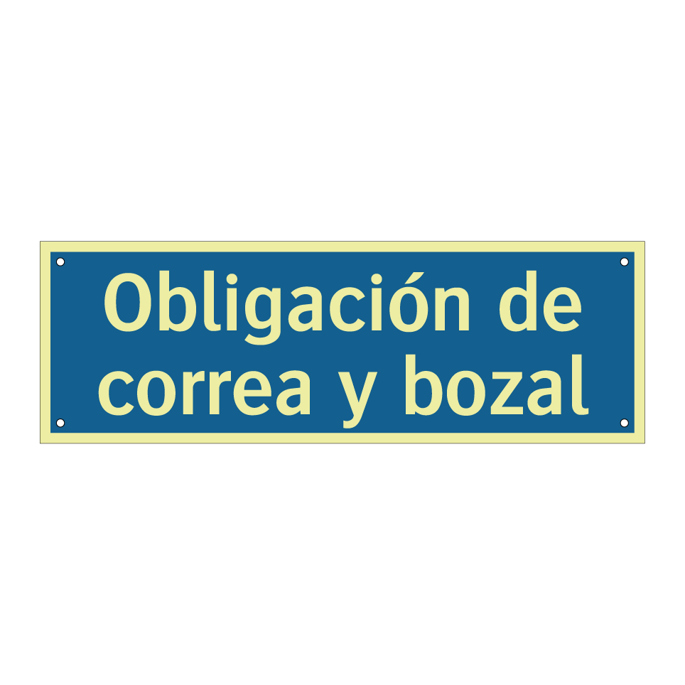 Obligación de correa y bozal