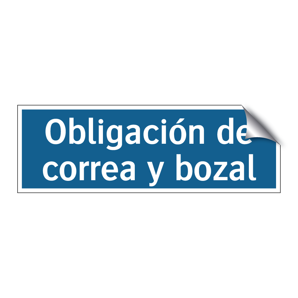 Obligación de correa y bozal