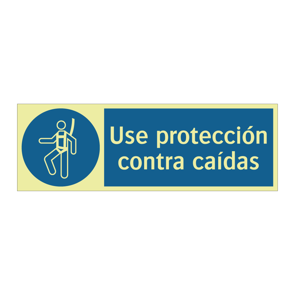 Use protección contra caídas