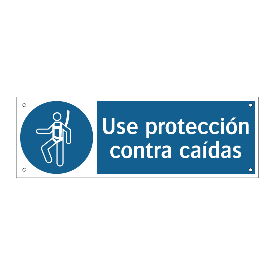 Use protección contra caídas
