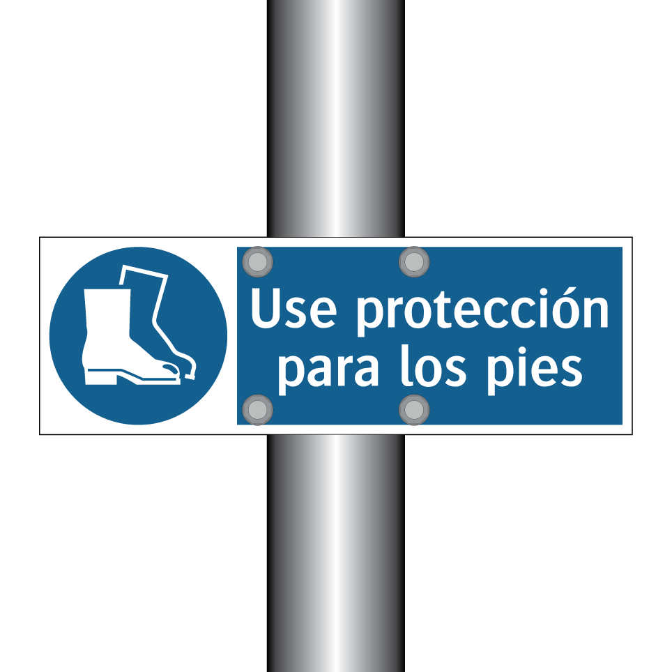 Use protección para los pies