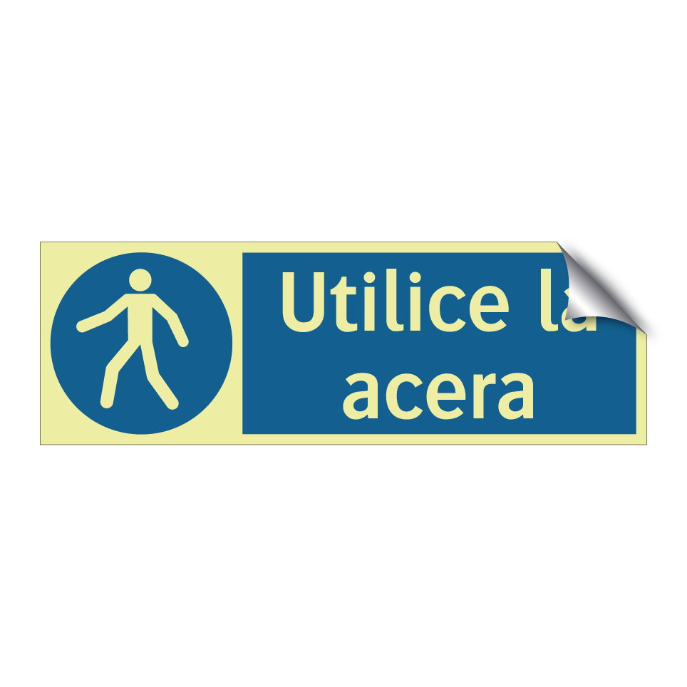Utilice la acera