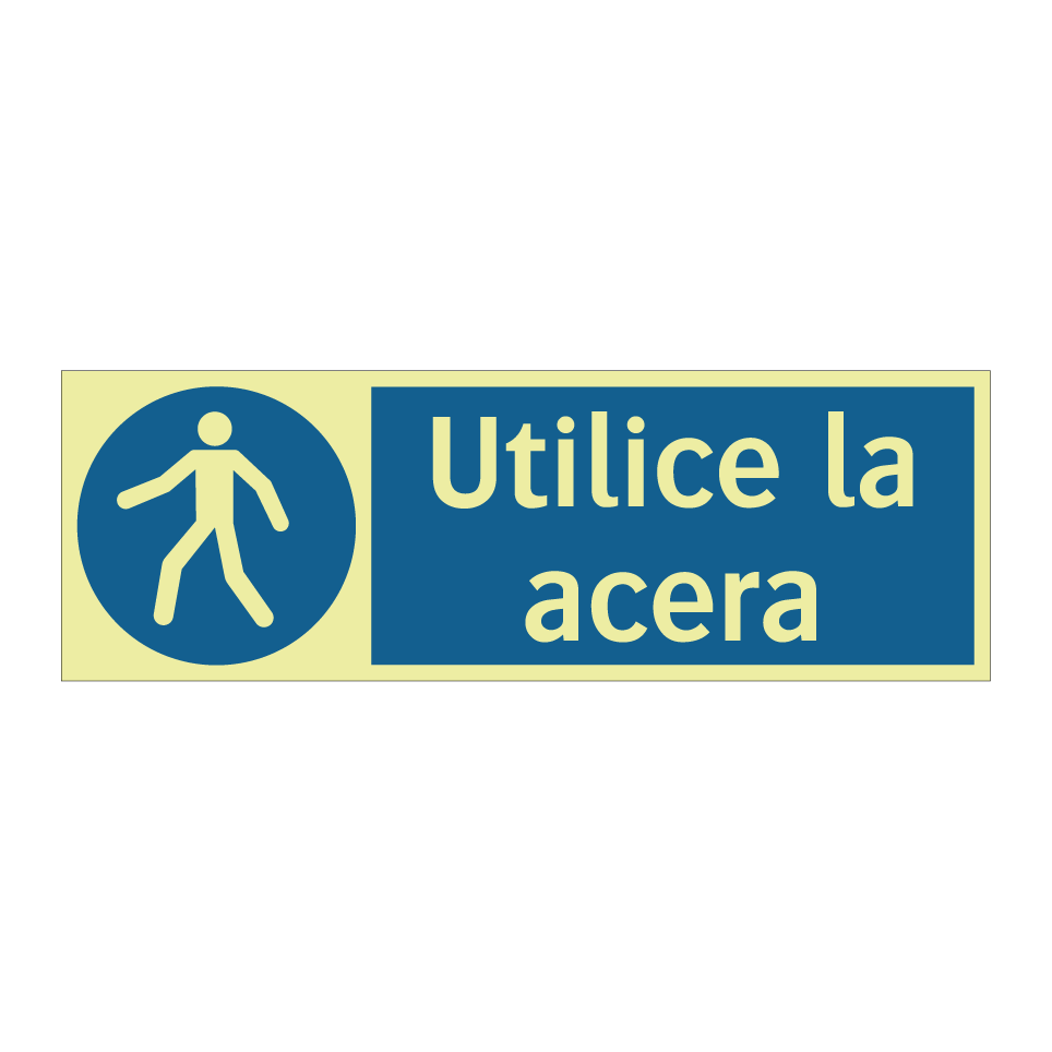 Utilice la acera