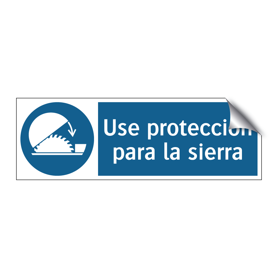 Use protección para la sierra