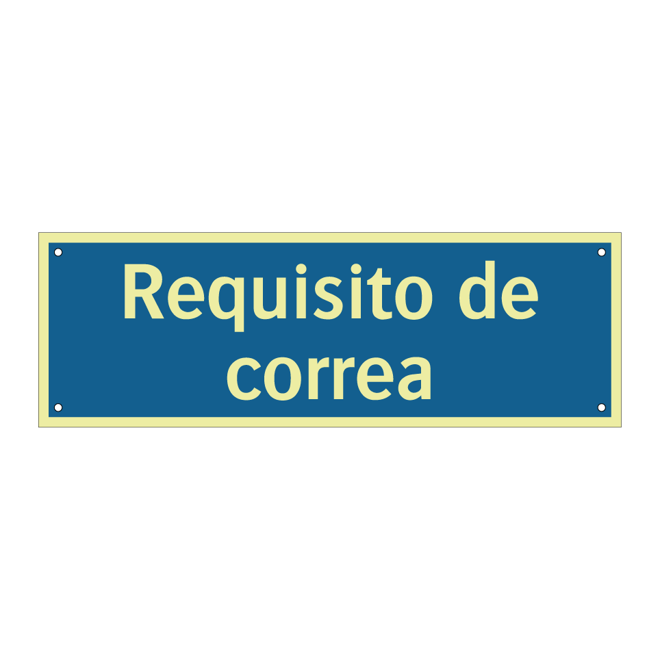Requisito de correa