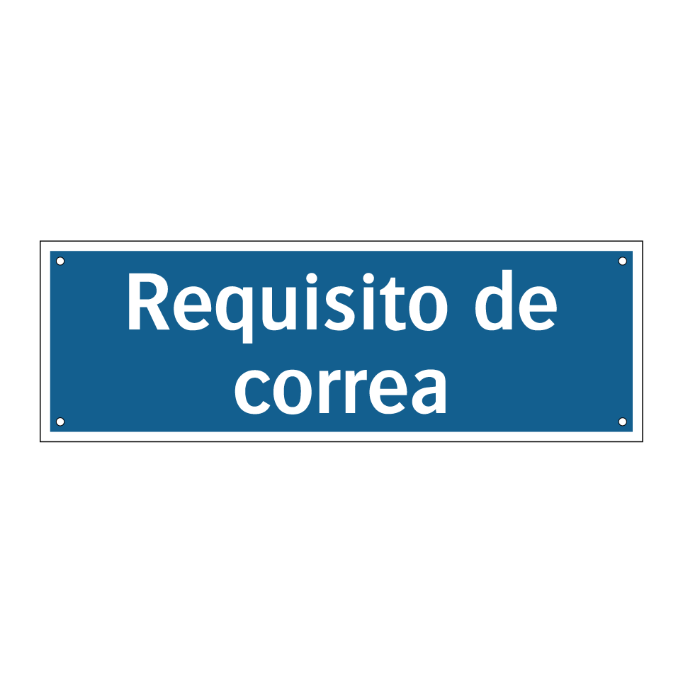 Requisito de correa