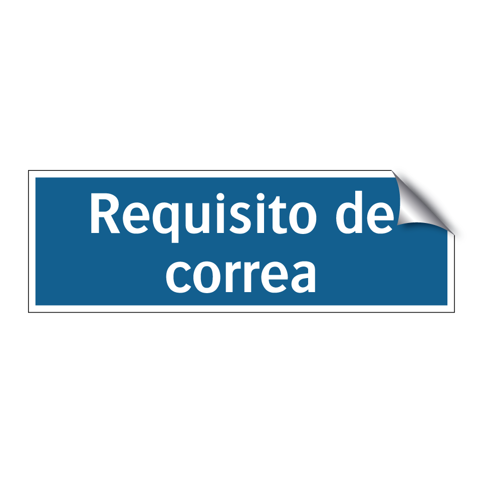 Requisito de correa