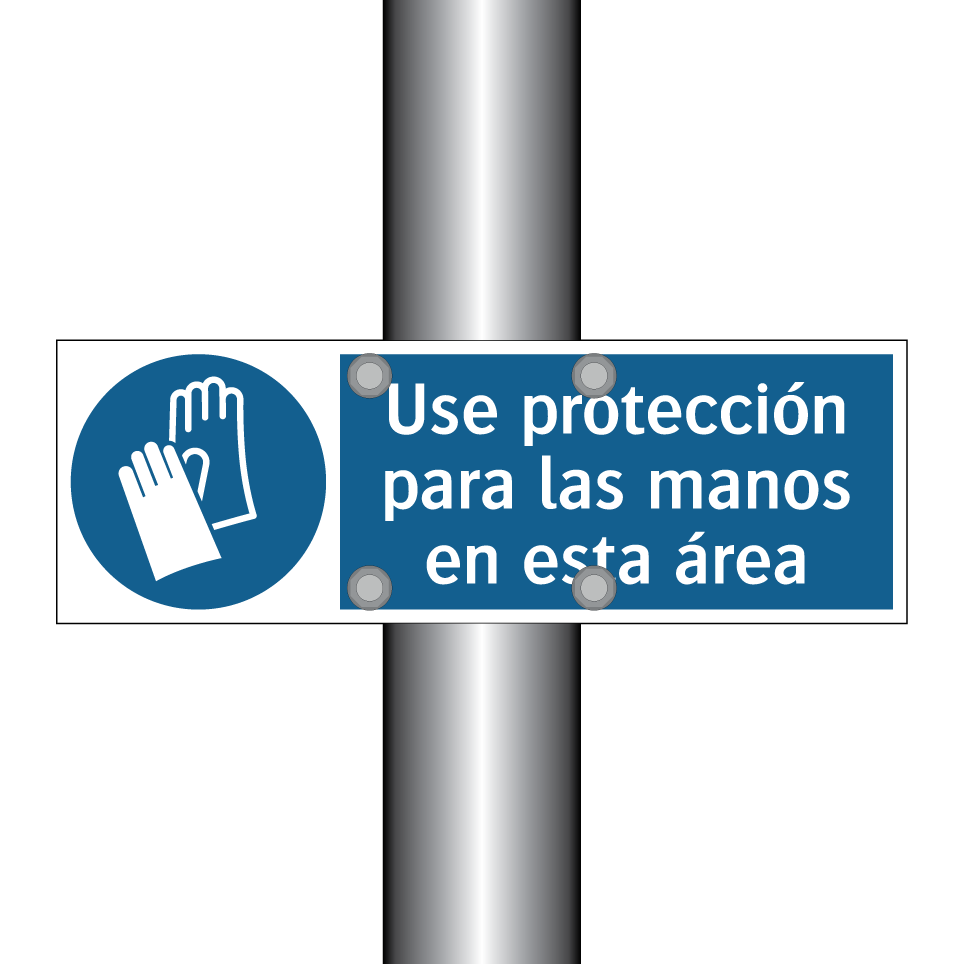 Use protección para las manos en esta área