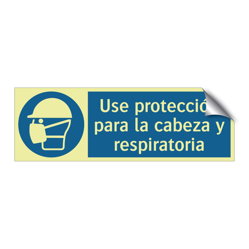 Use protección para la cabeza y respiratoria