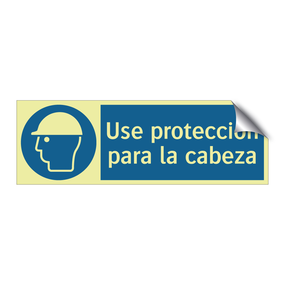 Use protección para la cabeza