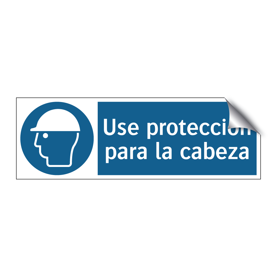 Use protección para la cabeza