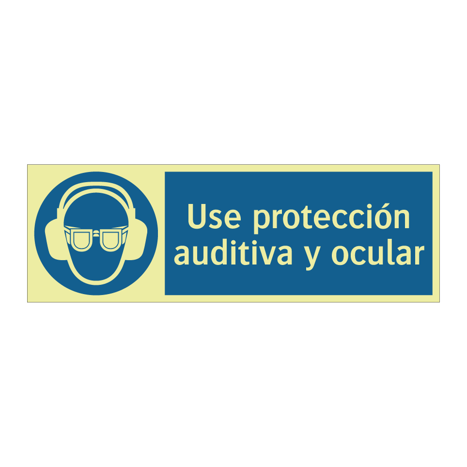 Use protección auditiva y ocular