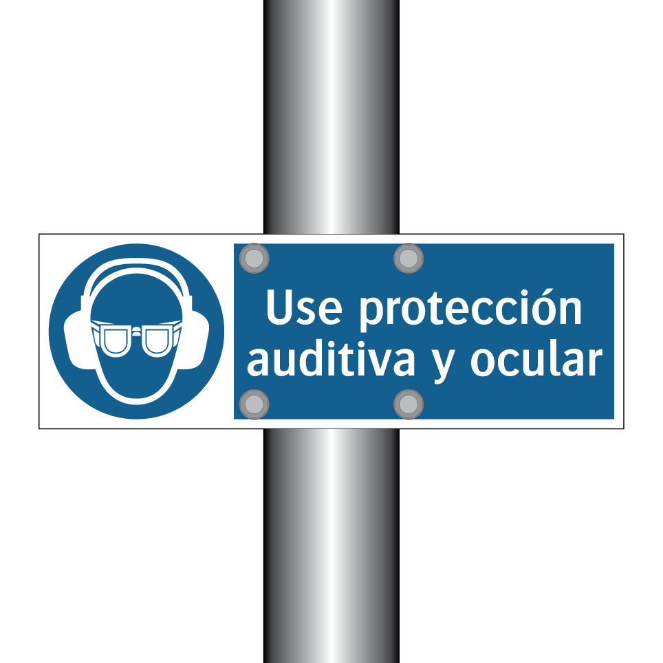 Use protección auditiva y ocular