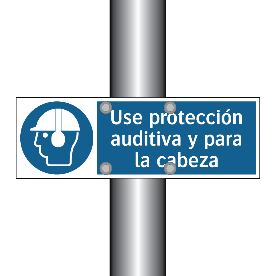 Use protección auditiva y para la cabeza