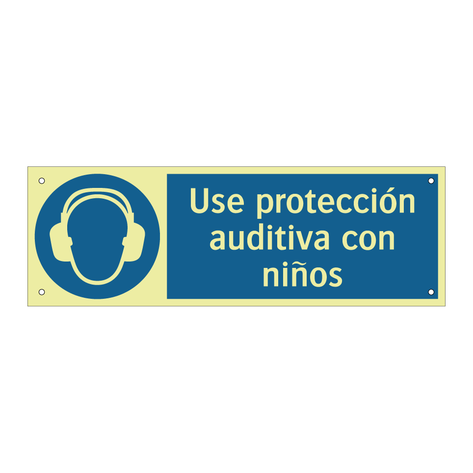 Use protección auditiva con niños